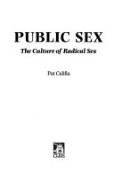 Book cover for Public Sex