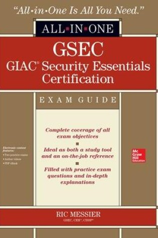 Cover of GSEC GIAC Security Essentials Certification All-in-One Exam Guide