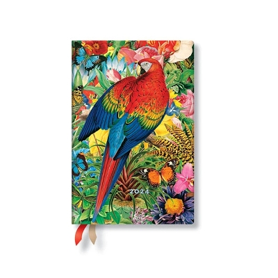 Book cover for Tropical Garden (Nature Montages) Mini 12-month Day-at-a-Time Dayplanner 2024