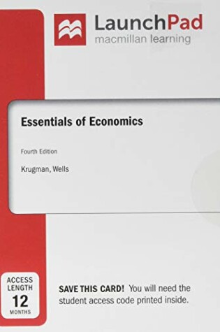Cover of LaunchPad for Essentials of Economics (12 Month Access Card)