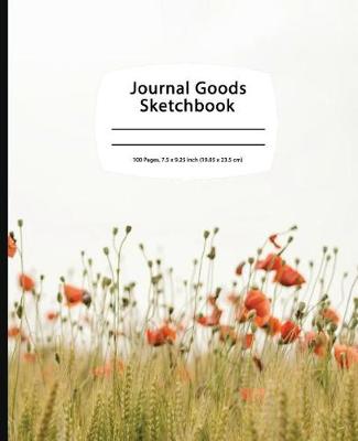 Book cover for Journal Goods Sketchbook - Flower Field