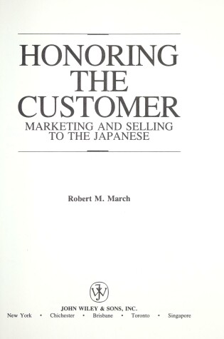 Cover of Honourable Customer