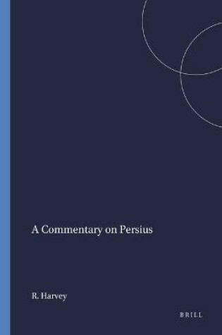 Cover of A Commentary on Persius