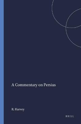 Book cover for A Commentary on Persius