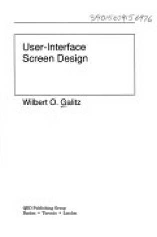 Cover of User-interface Screen Design Handbook