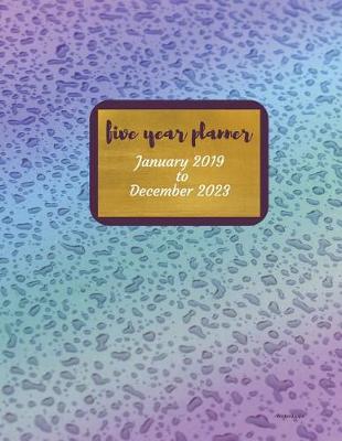 Book cover for 2019 - 2023 Waterdrops Five Year Planner