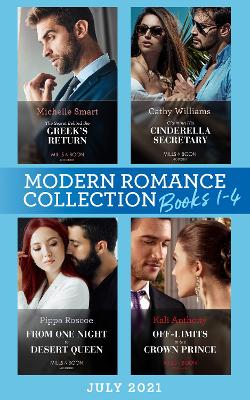 Book cover for Modern Romance July 2021 Books 1-4