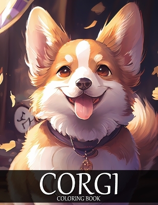 Book cover for Corgi Coloring Book