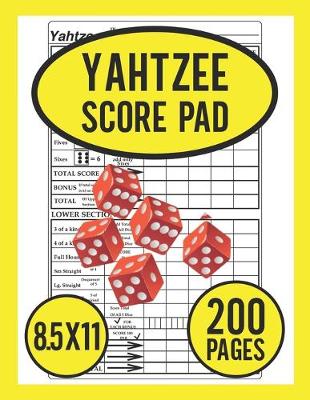 Book cover for Yahtzee Score Pad