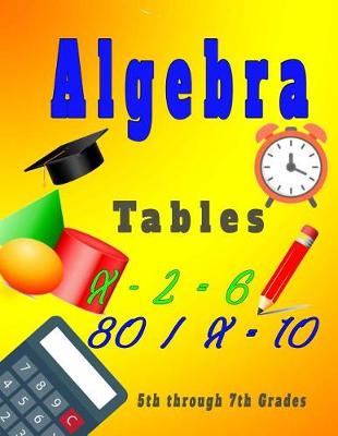 Book cover for Algebra Tables for 5th Through 7th Grades