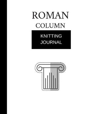 Book cover for knitting journal roman column