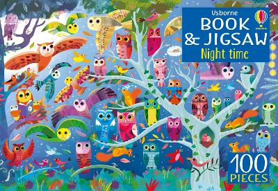 Book cover for Usborne Book and Jigsaw Night Time