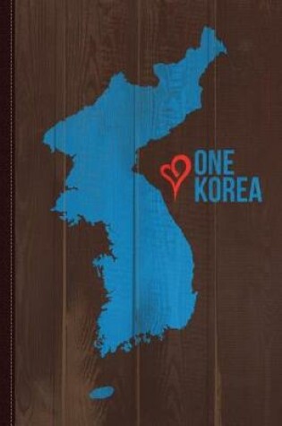 Cover of One Korea Love Unification Flag Journal Notebook