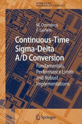 Cover of Continuous-Time SIGMA-Delta A/D Conversion