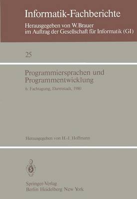 Cover of Programmiersprachen und Programmentwicklung