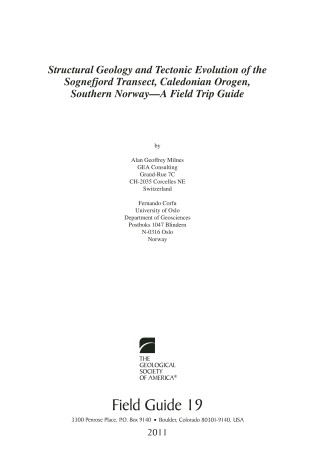 Cover of Structural Geology and Tectonic Evolution of the Sognefjord Transect, Caledonian Orogen, Southern Norway