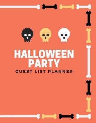Book cover for Halloween Party Guest List Planner