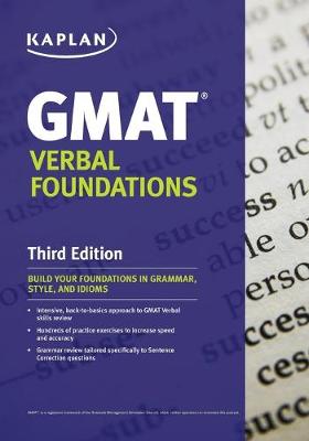 Book cover for Kaplan GMAT Verbal Foundations
