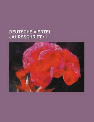 Book cover for Deutsche Viertel Jahrsschrift (1)