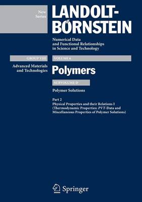 Book cover for PVT-Data and Miscellaneous Properties of Polymer Solutions