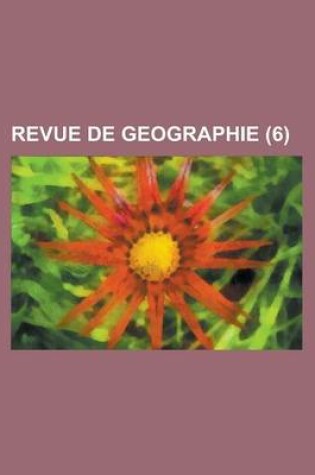 Cover of Revue de Geographie (6)