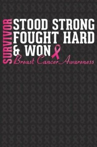 Cover of Survivor Stood Strong Fought Hard And Won Breast Cancer Awareness