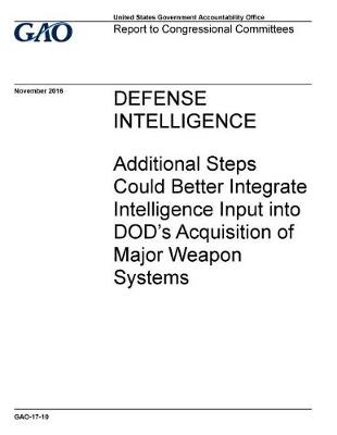Book cover for Defense Intelligence