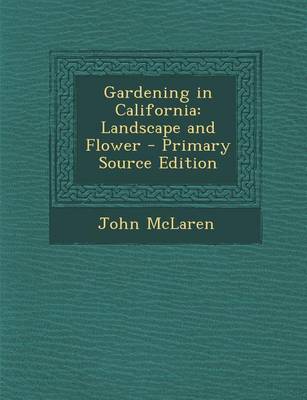 Book cover for Gardening in California