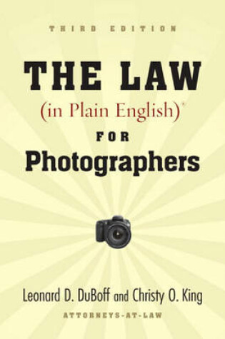 Cover of The Law (in Plain English) for Photographers, Third Edition