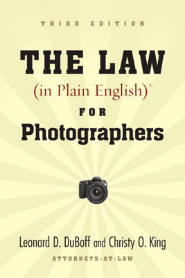 Book cover for The Law (in Plain English) for Photographers, Third Edition