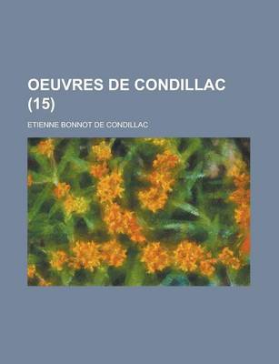 Book cover for Oeuvres de Condillac (15)