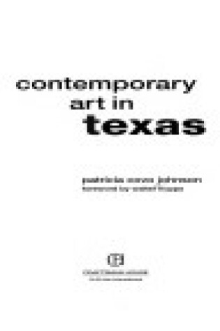 Cover of Contemporary Art in Texas