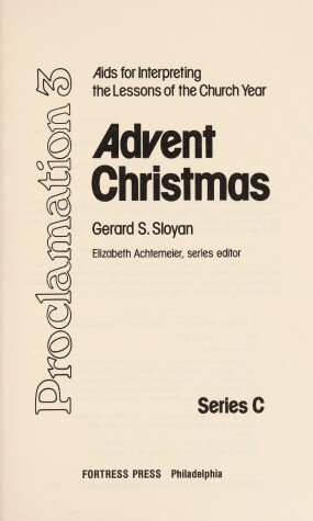 Book cover for Advent-Christmas