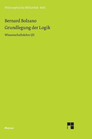 Cover of Grundlegung der Logik