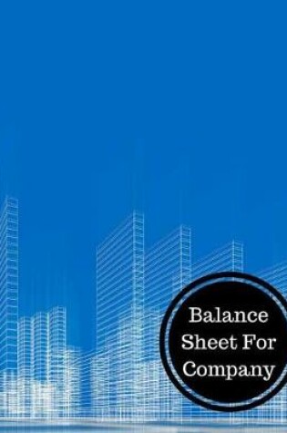 Cover of Balance Sheet for Company