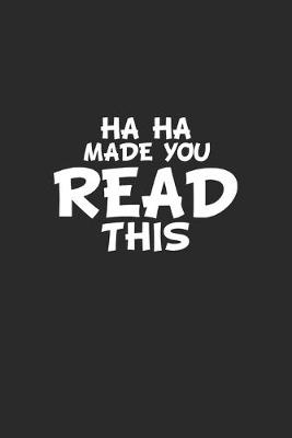 Book cover for Haha made you read this