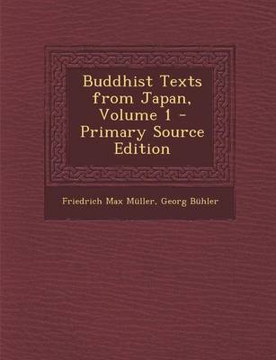 Book cover for Buddhist Texts from Japan, Volume 1 - Primary Source Edition