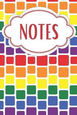 Book cover for Rainbow Tile Graph Paper Notebook