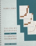 Book cover for Calculus Activities for Graphic Calculators