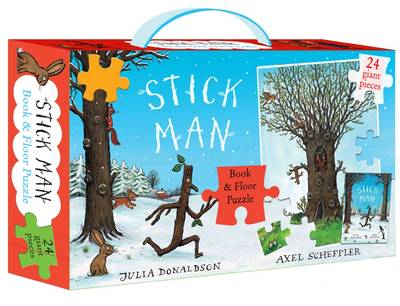 Cover of Stick Man Book and Floor Puzzle Boxed Set