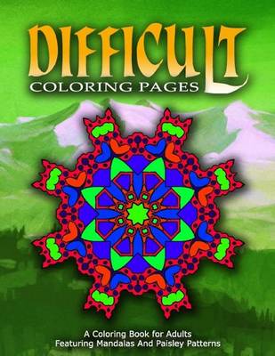 Book cover for DIFFICULT COLORING PAGES - Vol.4
