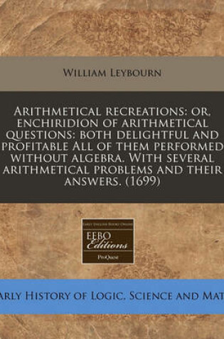 Cover of Arithmetical Recreations