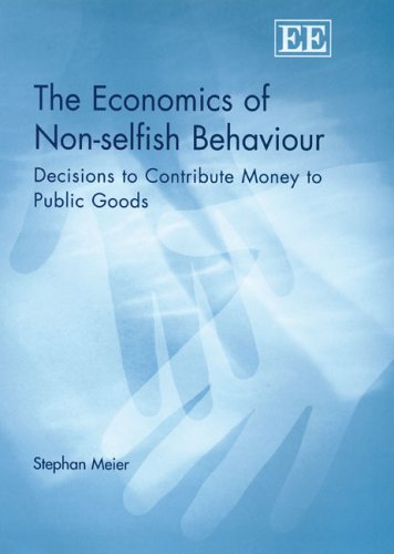 Book cover for The Economics of Non-selfish Behaviour