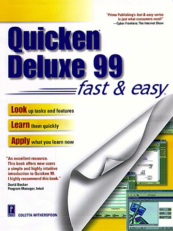 Book cover for Quicken Deluxe 99 Fast and Easy