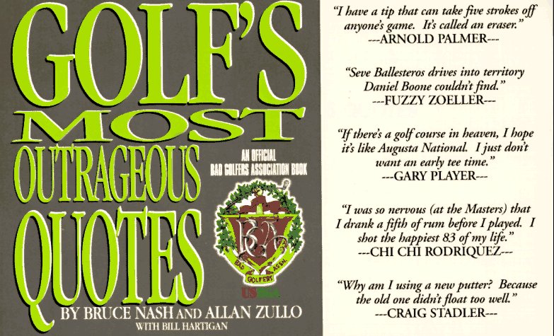 Cover of Golf's Most Outrageous Quotes