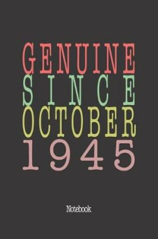 Cover of Genuine Since October 1945