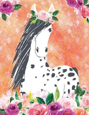 Book cover for My Big Fat Bullet Journal for Horse Lovers Appaloosa in Flowers