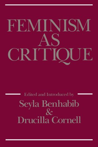 Book cover for Feminism as Critique