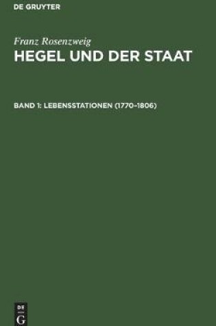 Cover of Lebensstationen (1770-1806)