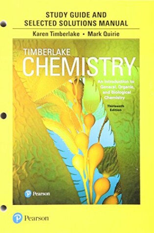 Cover of Student Study Guide and Selected Solutions Manual for Chemistry